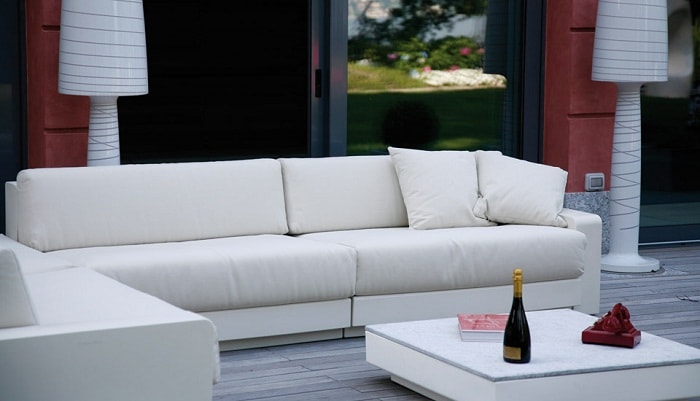 One Outdoor Sofa with Two Seat by Serralunga Furniture Sofas